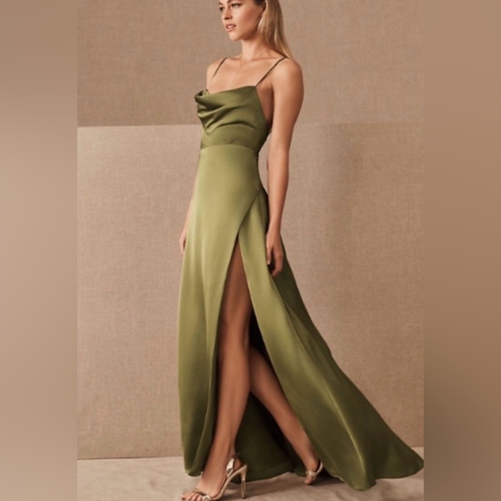 Fame & Partners Olive Green Prom/Bridesmaids/Formal dress!